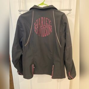 Purple and Black Harley Davidson Riding Jacket